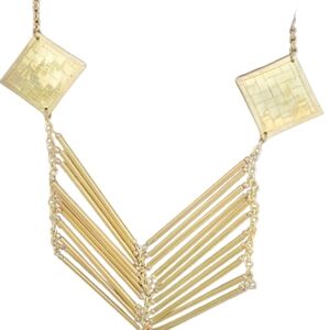 Vintage‎ Modernist Brass necklace
